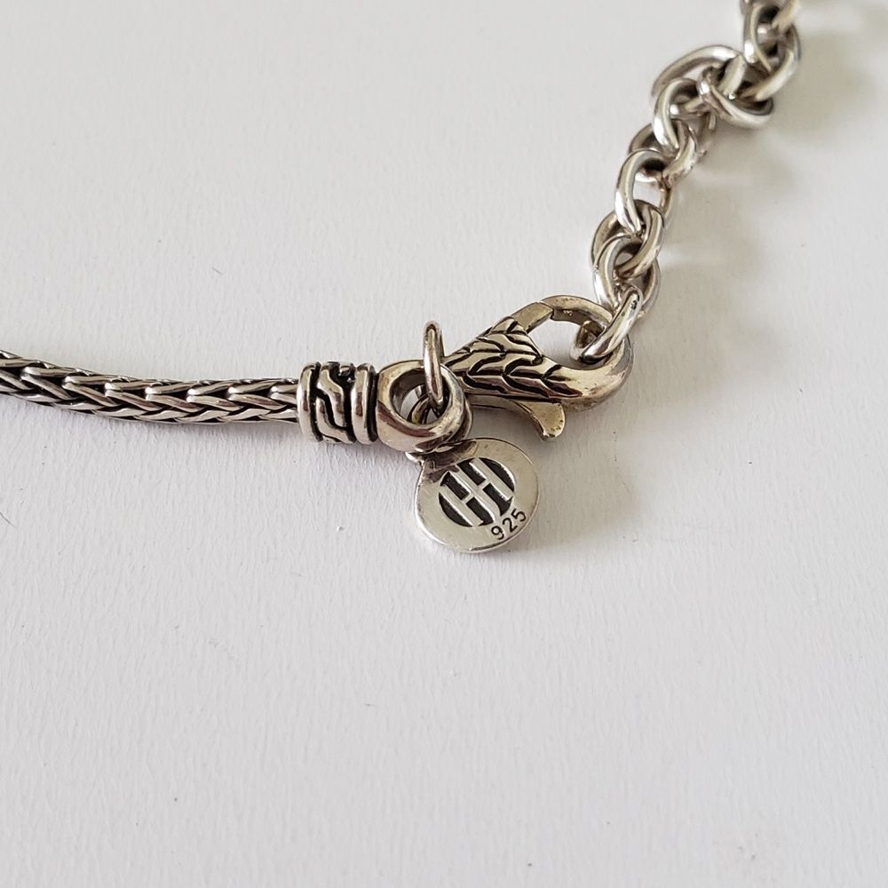 JOHN HARDY Classic Chain Sterling Silver Palu Hammered Pendant Necklace - Picture 7 of 10